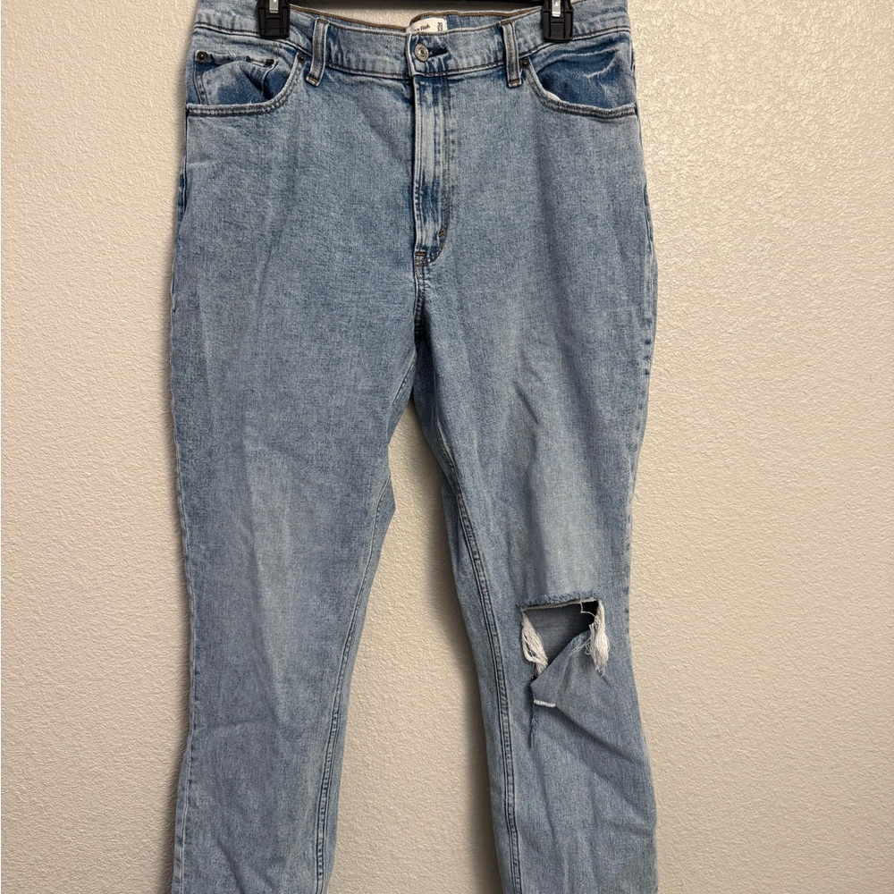 Abercrombie & Fitch Light Blue Boyfriend Jeans